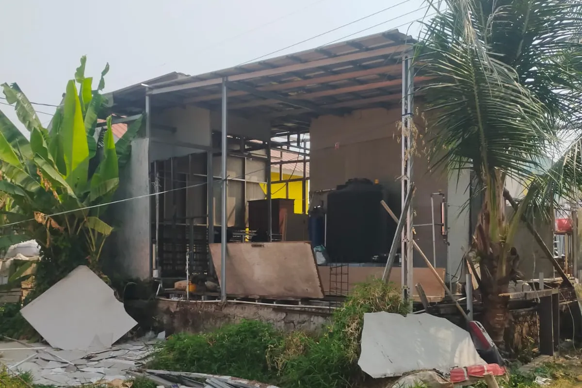 Rumah Pak Edi sebelum di Bangun
