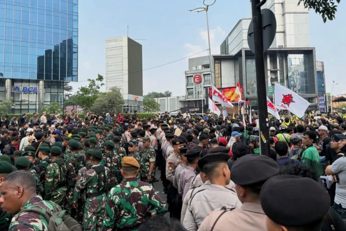 Sinergi TNI-Polri Jaga Ketertiban Umum di Pusat Ibu Kota